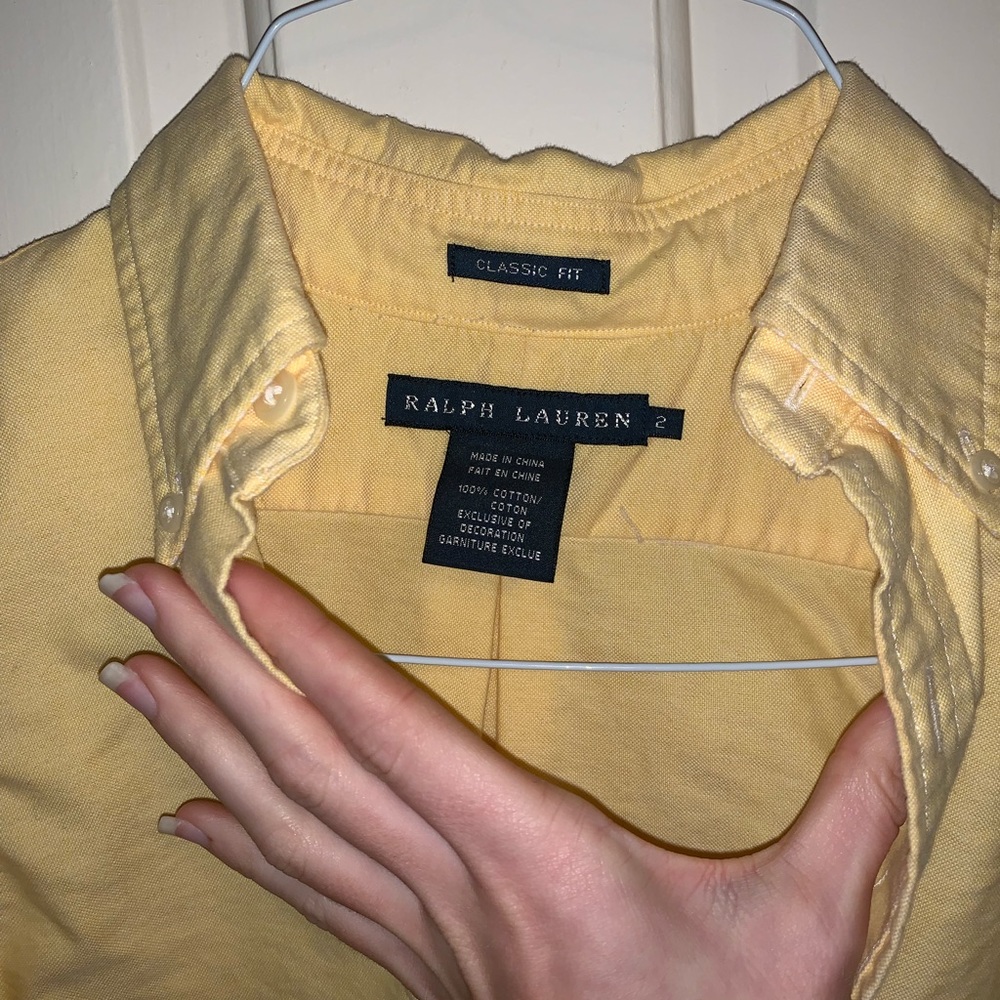 Yellow Ralph Lauren button down - Picture 2 of 3